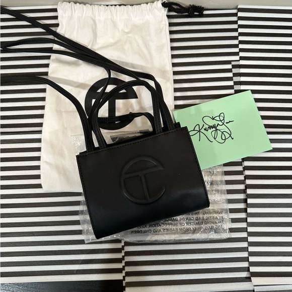 Telfar Black Mini Shopping Bag Crossbody - Picture 5 of 7